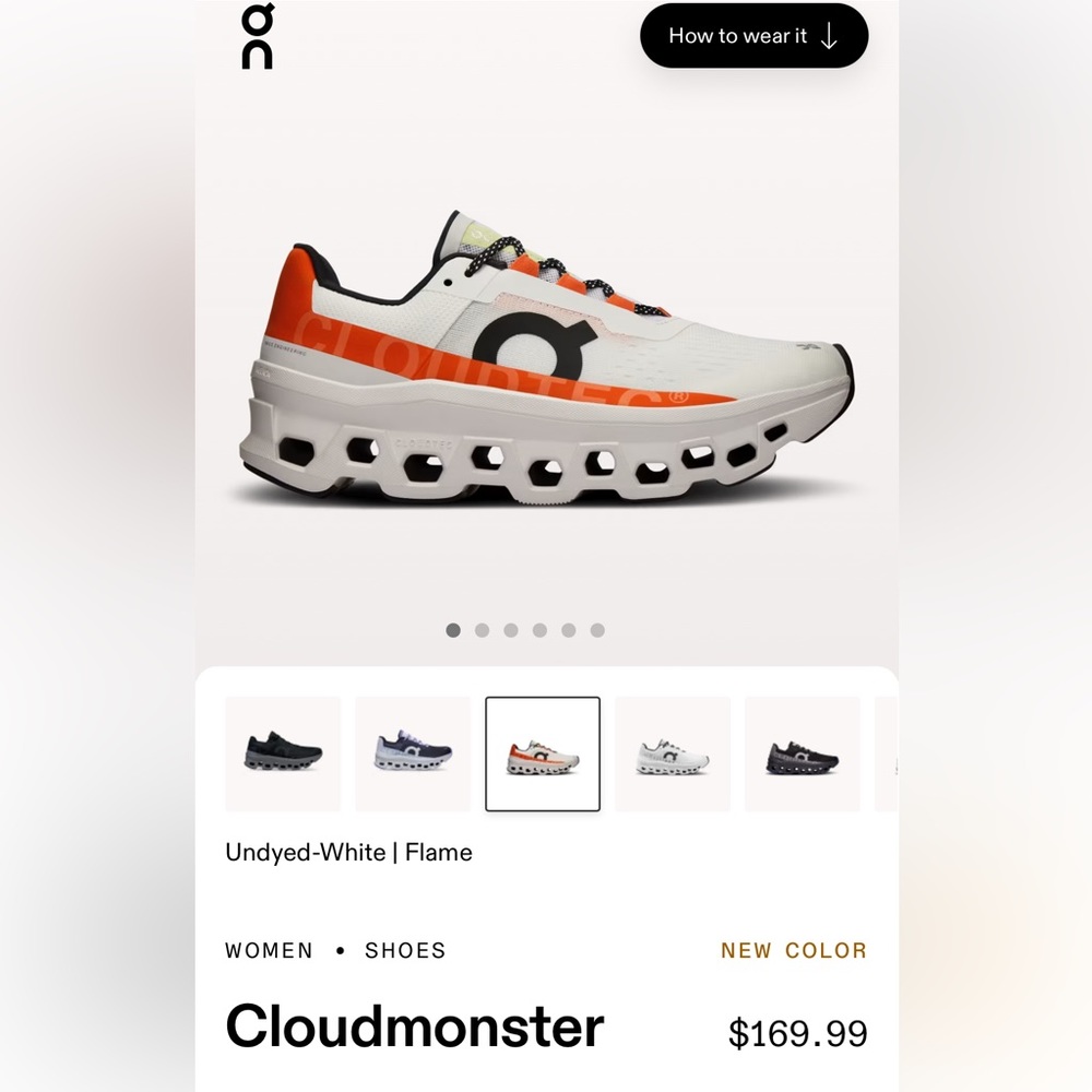 On Cloundmonster running shoes